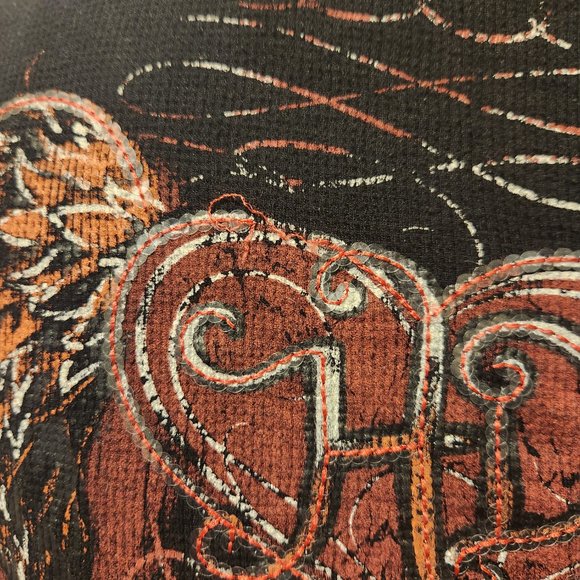 Harley Davidson Pink Black and Red Long Sleeve Woman's Top Size Small - Picture 4 of 5